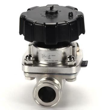 DN15-DN100 Manual Diaphragm Valve / 1 Inch Diaphragm Valve With Tri Clamp