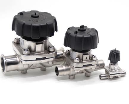 DN15-DN100 Manual Diaphragm Valve / 1 Inch Diaphragm Valve With Tri Clamp
