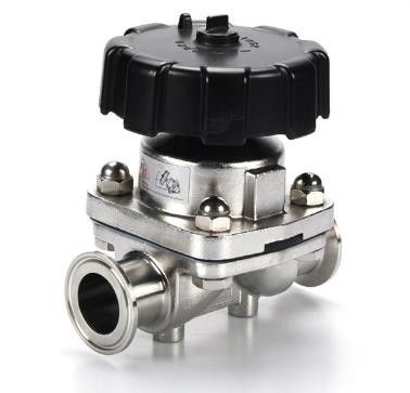 DN15-DN100 Manual Diaphragm Valve / 1 Inch Diaphragm Valve With Tri Clamp
