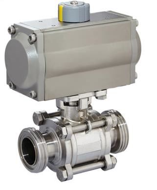 SS316L PN6~PN16 Stainless Steel Sanitary Valves Intelligent Control