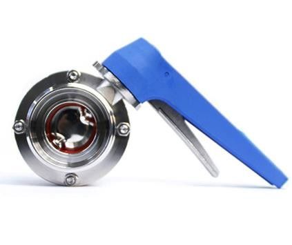 DIN IDF DN10-DN300 Stainless Steel Sanitary Valves 12 Inch Butterfly Valve