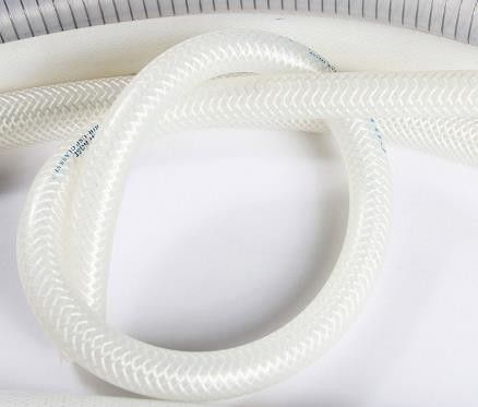 Glass Fiber Braided 1/4 Id Silicone Tubing / OD13.5mm Food Grade Silicone Pipe