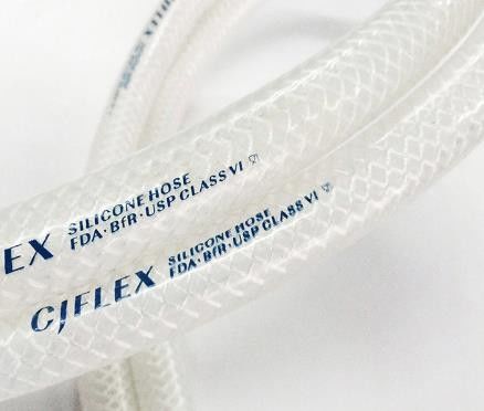 Clear 1/8 Id OD9mm 50m/Roll Food Safe Silicone Tubing Flexible Braided Hose