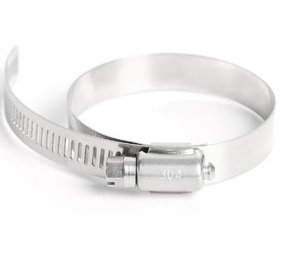 SS304 8-12mm Sanitary Pipe Fittings Single Pin Stainless Steel Hose Clamp