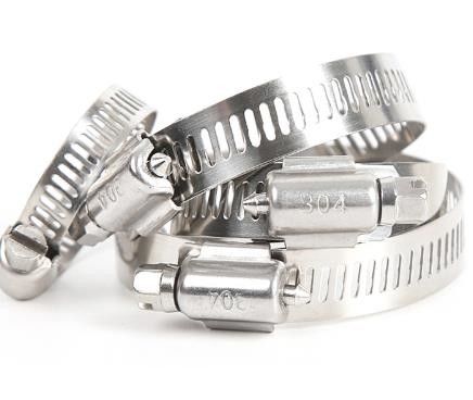 SS304 8-12mm Sanitary Pipe Fittings Single Pin Stainless Steel Hose Clamp