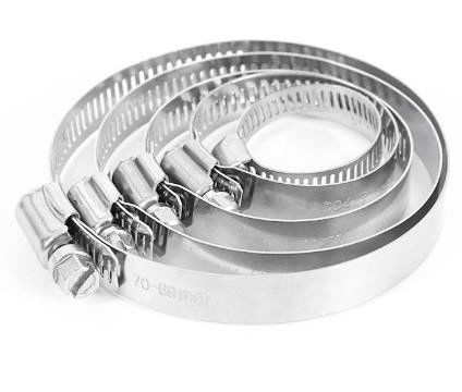 SS304 8-12mm Sanitary Pipe Fittings Single Pin Stainless Steel Hose Clamp