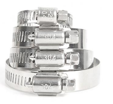 SS304 8-12mm Sanitary Pipe Fittings Single Pin Stainless Steel Hose Clamp