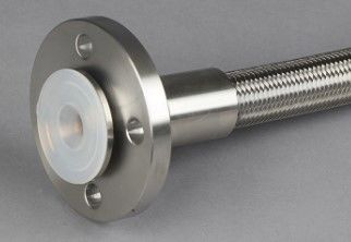 EN16 PTFE Lined Pipe Fittings Pipe Swivel Flange With Toothed Hose Shank