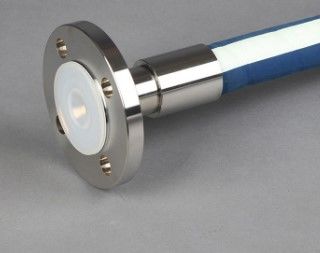 PFA Lined 3/4 Inch Pipe Flange 19mm Hose Fittings With Toothed Hose Shank