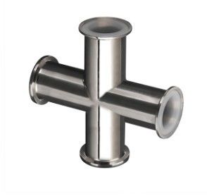 Forged 3mm Thickness PTFE Lined Pipe Fittings Sanitary Hose Clamp