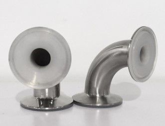 SS304 PFA Pipe Fittings 90 Degree Tri Clamp Fittings For Pharmaceutical Industry
