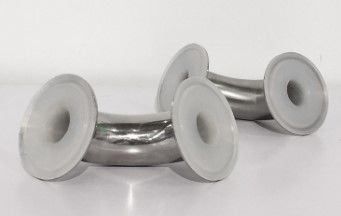 SS304 PFA Pipe Fittings 90 Degree Tri Clamp Fittings For Pharmaceutical Industry