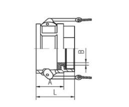 G2 Thread PTFE Lined Pipe Fittings 2 Inch Camlock Fittings D Adaptor