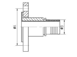 150LB SS304 PFA Lined ANSI Lap Joint Swivel Flange Pipe Fitting