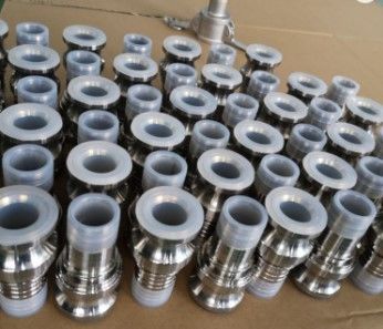 PFA Lined Stainless Steel Camlock Coupling E Adaptor SS316 Male Hose Fittings