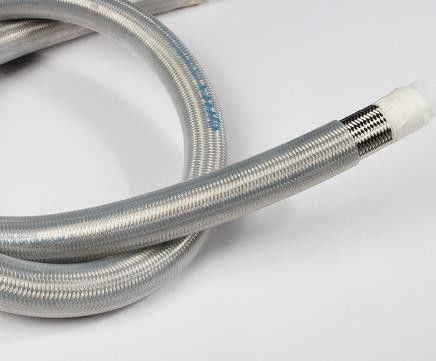 ID38mm OD55mm Rubber Cover Ptfe Convoluted Tubing For Hot Air Oil