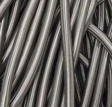 Convoluted Antistatic ID9.5mm  Lined Hose 0.9mm Thick Ptfe Braided Hose