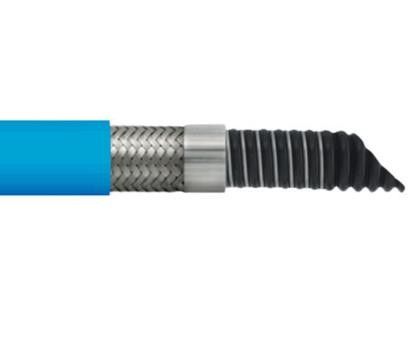 Convoluted Antistatic ID9.5mm  Lined Hose 0.9mm Thick Ptfe Braided Hose