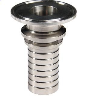 SS316L Stainless Steel Tri Clamp Fittings 1/2 Inch Braided Hose Fittings