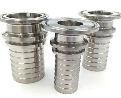 DIN 10mm Stainless Steel Hose Couplings Ss Tri Clamp With Toothed Shank