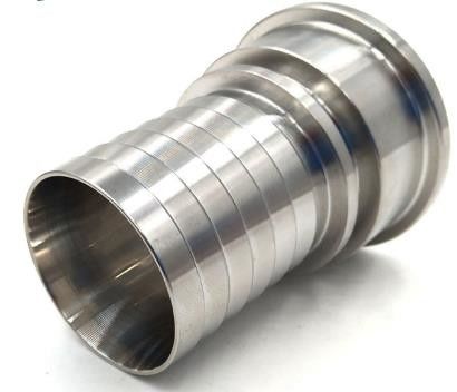 SMS 50.8mm Stainless Steel Hose Couplings With Toothed Hose Shank Nut