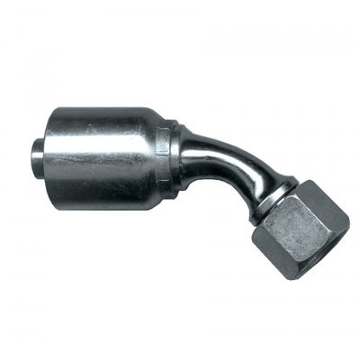 TS16949  Approved Steel Hose Fittings 45 Degree Female Orfs Coupling