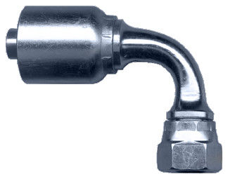TS16949 Certificate Steel Hose Fittings R2  90 Degree Hose Connectors