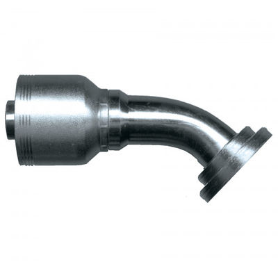 antirust JIC Standard Steel Hose Fittings 45° Elbow Code 61 Split Flange