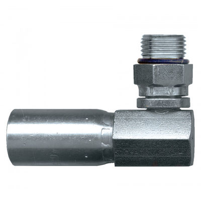 Cr3 Plating Hydraulic 90 Degree Fittings MALE O Ring Flange Hydraulic Fittings