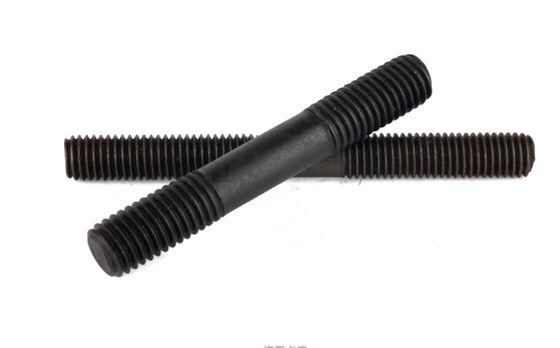 Carbon Steel Class 4.8 Zinc Yellow Plated Black Double Head Hanger Bolt With Wood Thread