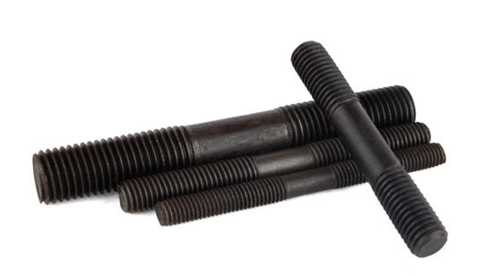 Carbon Steel Class 4.8 Zinc Yellow Plated Black Double Head Hanger Bolt With Wood Thread