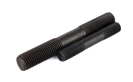 Carbon Steel Class 4.8 Zinc Yellow Plated Black Double Head Hanger Bolt With Wood Thread