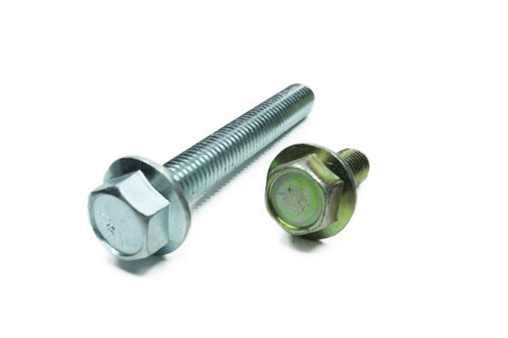 Carbon steel Class4.8 Zinc Plated M6 M8 M10 Serrated  Hex Flange Bolts