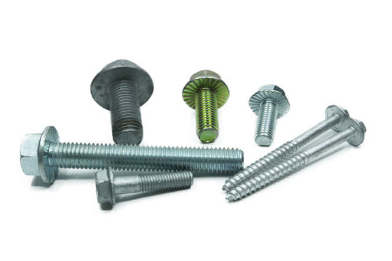 Carbon steel Class4.8 Zinc Plated M6 M8 M10 Serrated  Hex Flange Bolts