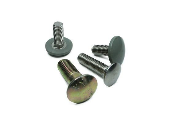 Class4.8 8.8 Zinc Yellow Plated Round Head Silo Bolts Fin Neck Bolt