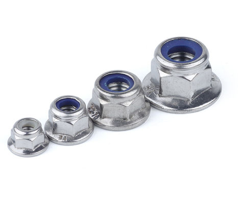 Carbon Steel Nylon Lock Nut Blue White Ring DIN 985 DIN 982 Hex Self Lock Nuts