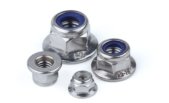 Carbon Steel Nylon Lock Nut Blue White Ring DIN 985 DIN 982 Hex Self Lock Nuts