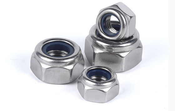 Carbon Steel Nylon Lock Nut Blue White Ring DIN 985 DIN 982 Hex Self Lock Nuts