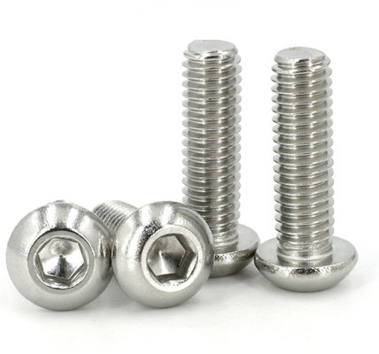 Stainless Steel Machine Screws 304 ISO 7380 Hexagon Socket Button Head Screws