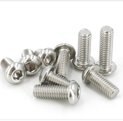 Stainless Steel Machine Screws 304 ISO 7380 Hexagon Socket Button Head Screws