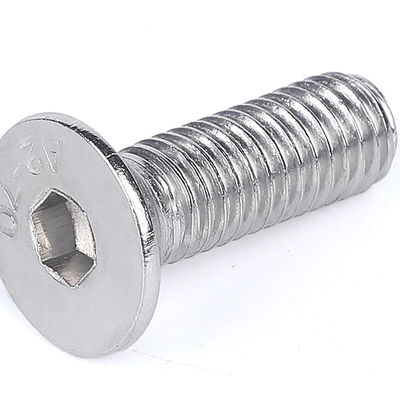 Stainless Steel SS304 SS316 Bright M10 M12  Countersunk Socket Head Screw