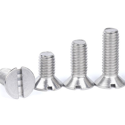 A2-70 A4-80 Bright Steel Bolts Countersunk Socket Slot Head Screw