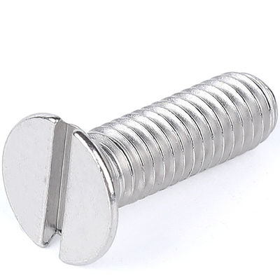 A2-70 A4-80 Bright Steel Bolts Countersunk Socket Slot Head Screw