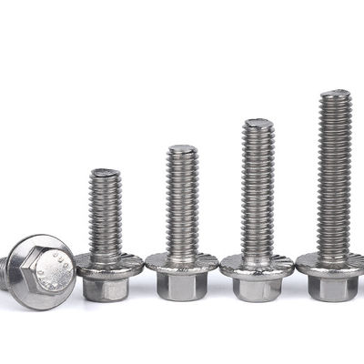 Metric Din6921 DIN6923 Serrated Hex Flange Bolt And Nuts  JIS Standard