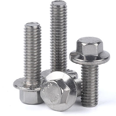 Metric Din6921 DIN6923 Serrated Hex Flange Bolt And Nuts  JIS Standard