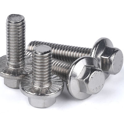 Metric Din6921 DIN6923 Serrated Hex Flange Bolt And Nuts  JIS Standard