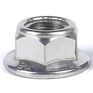 Stainless steel SS304 SS316 Bright  DIN 6923 Hexagon Flange Nuts