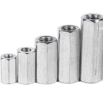 SS304 SS316 Bright Rod Reducing Long Coupling Nuts And Washers