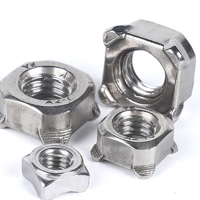 SS304 SS316 A2-70 A4-80 M8 M10 M12 Square Weld Nuts And Washers