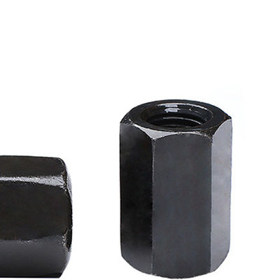 Black Fastener Long Round M6-M70 Hex Coupling Nuts And Washers
